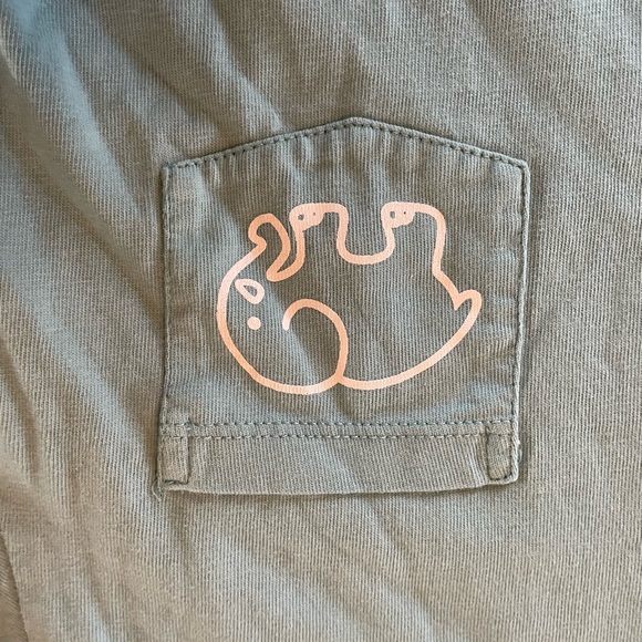 Ivory Ella Fit Doodle Long Sleeve Tee in Stillwater XXS - Picture 4 of 8